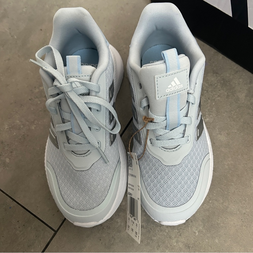 NEW Adidas X_PLR Path Kids' sneaker light blue Cloudfoam midsole 12K - Picture 3 of 10